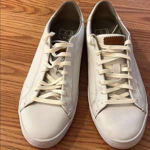 Cole Haan White Leather Womens Sneakers 8.5
